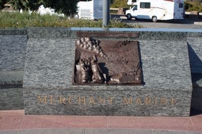 View NE - The Lone Sailor Memorial Merchant Marine Panel image. Click for full size.