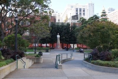 Dr. Sun Yat Sen Marker in St. Mary's Park. Click for full size. Dr. Sun Yat Sen Marker in St. Mary's Park image. Click for full size.