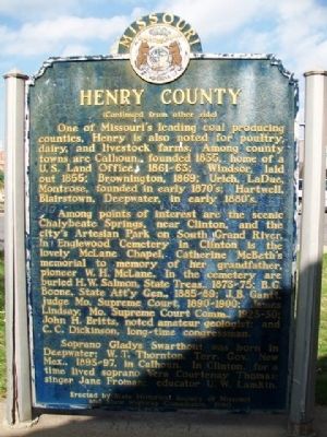 Henry County Marker (Side B) image. Click for full size.