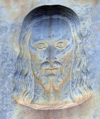 Jesus Looking to Straight Ahead image. Click for full size.