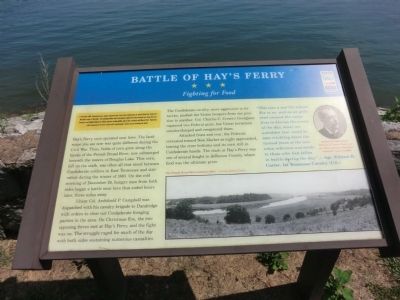 Battle of Hay's Ferry Marker. Click for full size. Battle of Hay's Ferry Marker image. Click for full size.