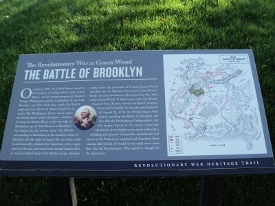 The Battle of Brooklyn Marker image. Click for full size.