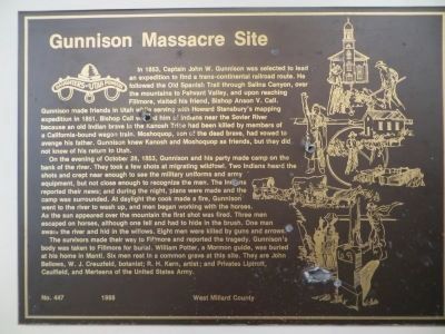 Gunnison Massacre Site Marker image. Click for full size.