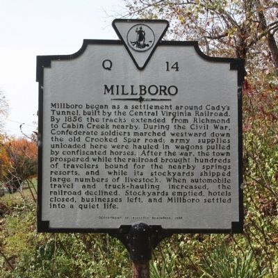 Millboro Marker. Click for full size. Millboro Marker image. Click for full size.