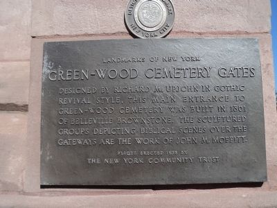 Green-Wood Cemetery	Gates Marker image. Click for full size.