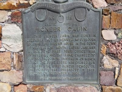 Pioneer Cabin Marker image. Click for full size.