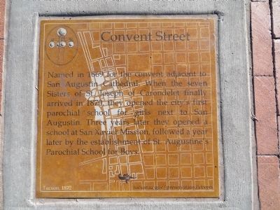 Convent Street Marker. Click for full size. Convent Street Marker image. Click for full size.