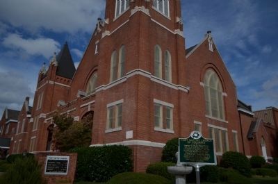 First Baptist Church Marker. Click for full size. First Baptist Church Marker image. Click for full size.