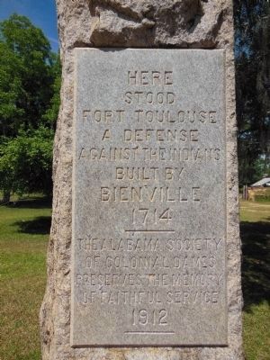 Here Stood Fort Toulouse Marker image. Click for full size.