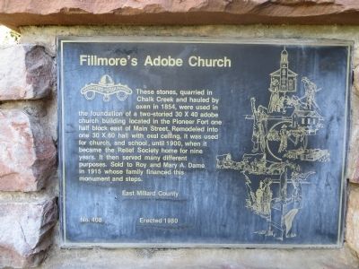 Fillmore's Adobe Church Marker image. Click for full size.