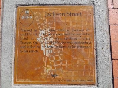 Jackson Street Marker image. Click for full size.