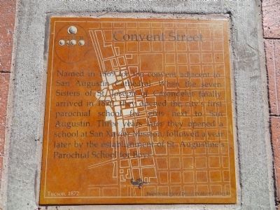 Convent Street Marker. Click for full size. Convent Street Marker image. Click for full size.