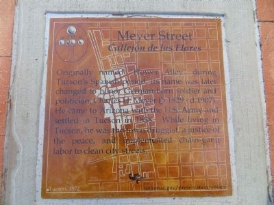 Meyer Street Marker image. Click for full size.