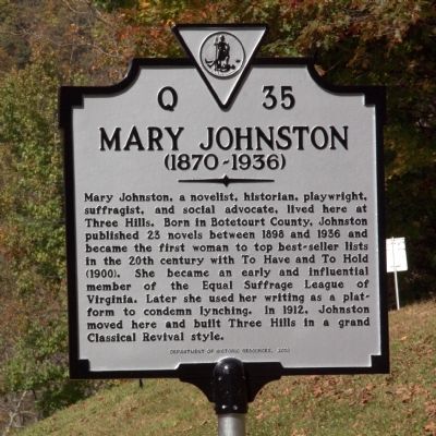 Mary Johnston Marker image. Click for full size.