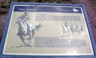 Pony Express Marker. Click for full size. Pony Express Marker image. Click for full size.