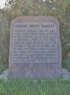 Boiling Spring Marker. Click for full size. Boiling Spring Marker image. Click for full size.