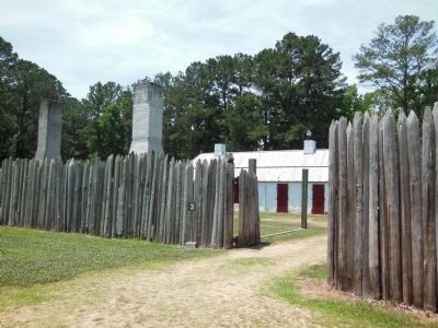 Fort Toulouse Stockade Entry image. Click for full size.