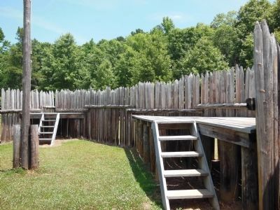 Fort Toulouse Stockade (inside) image. Click for full size.