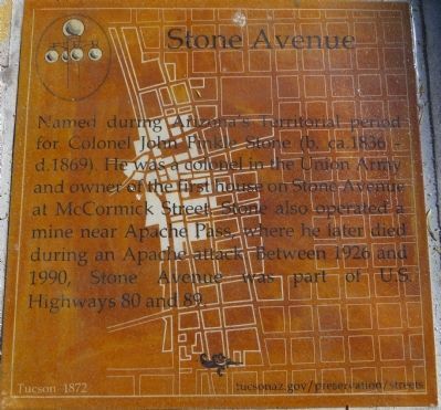 Stone Avenue Marker. Click for full size. Stone Avenue Marker image. Click for full size.