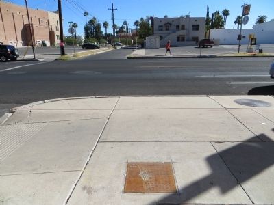 Corral Street Marker. Click for full size. Corral Street Marker image. Click for full size.