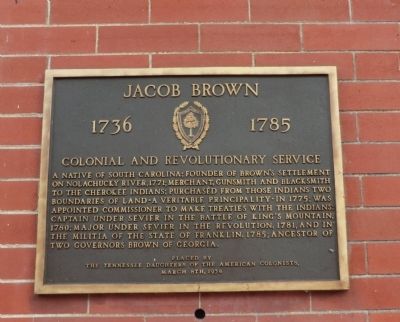 Jacob Brown Marker image. Click for full size.