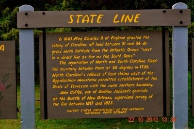 State Line Marker image. Click for full size.