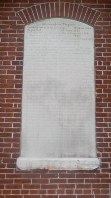 The original Alexandria, Virginia Marker. Click for full size. The original Alexandria, Virginia Marker image. Click for full size.