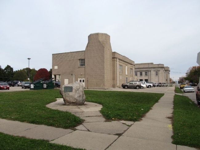 Site of the First Free School Marker. Click for full size. Site of the First Free School Marker image. Click for full size.