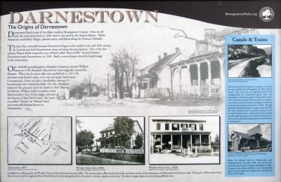 The Origins of Darnestown Marker image. Click for full size.