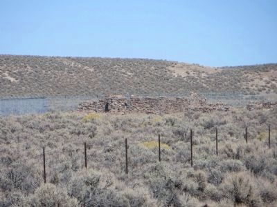 To the north are the ruins of a telegraph repeater and maintenance station image. Click for full size.