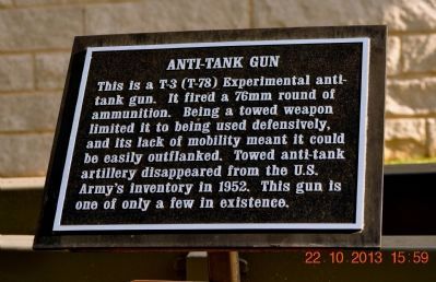 Anti-Tank Gun Marker image. Click for full size.