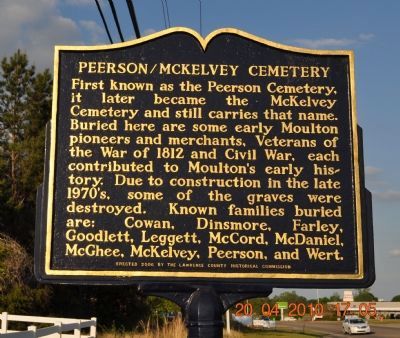 Peerson/Mckelvey Cemetery Marker. Click for full size. Peerson/Mckelvey Cemetery Marker image. Click for full size.