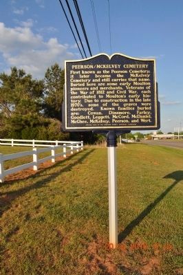 Peerson/Mckelvey Cemetery Marker. Click for full size. Peerson/Mckelvey Cemetery Marker image. Click for full size.
