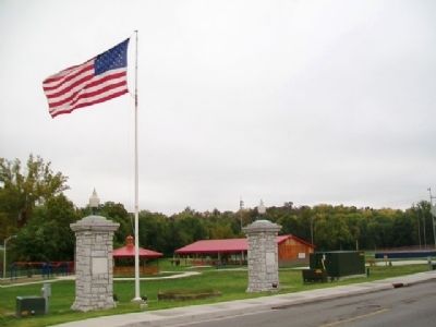 Memorial Park and Markers. Click for full size. Memorial Park and Markers image. Click for full size.