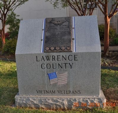 Lawrence County Vietnam Veterans Memorial. Click for full size. Lawrence County Vietnam Veterans Memorial image. Click for full size.