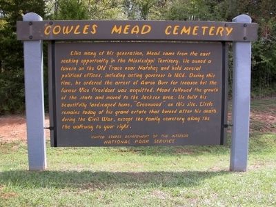 Cowles Mead Cemetery Marker image. Click for full size.
