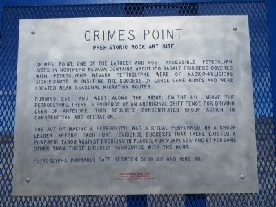Grimes Point Marker image. Click for full size.