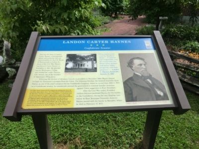 Landon Carter Haynes Marker. Click for full size. Landon Carter Haynes Marker image. Click for full size.