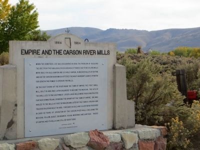 Empire and the Carson River Mills Marker image. Click for full size.