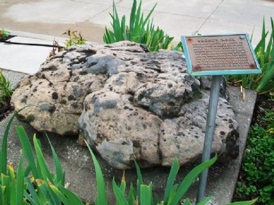 Boone's Rock and Marker. Click for full size. Boone's Rock and Marker image. Click for full size.