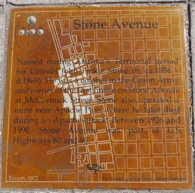Stone Avenue Marker image. Click for full size.