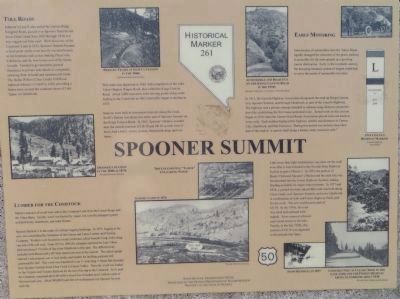 Spooner Summit Marker image. Click for full size.