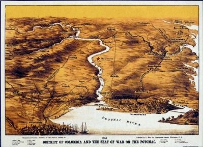 District of Columbia and the Seat of War on the Potomac image. Click for full size.