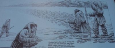 Close up of the Ice Age Hunters Marker. Click for full size. Close up of the Ice Age Hunters Marker image. Click for full size.