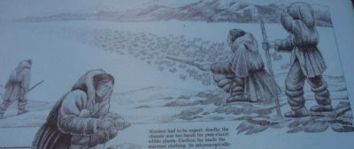 Close up of the Ice Age Hunters Marker image. Click for full size.