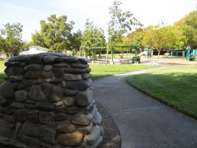 <i>Back of</i> Mape Memorial Park Marker image. Click for full size.