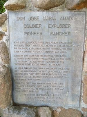 Don Jose Maria Amador Marker image. Click for full size.