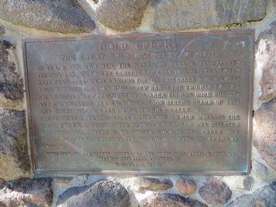 Gold Creek Marker image. Click for full size.