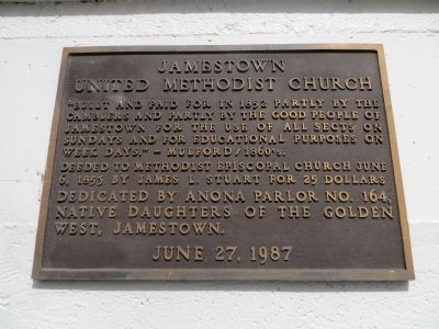 Jamestown United Methodist Church Marker image. Click for full size.