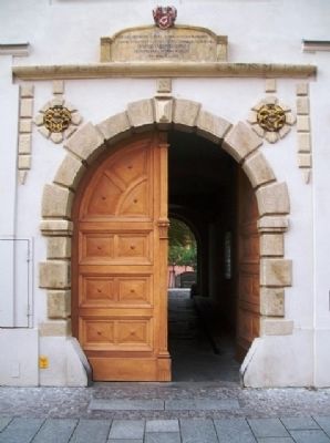 Cranach-Hof Courtyard Entrance. Click for full size. Cranach-Hof Courtyard Entrance image. Click for full size.